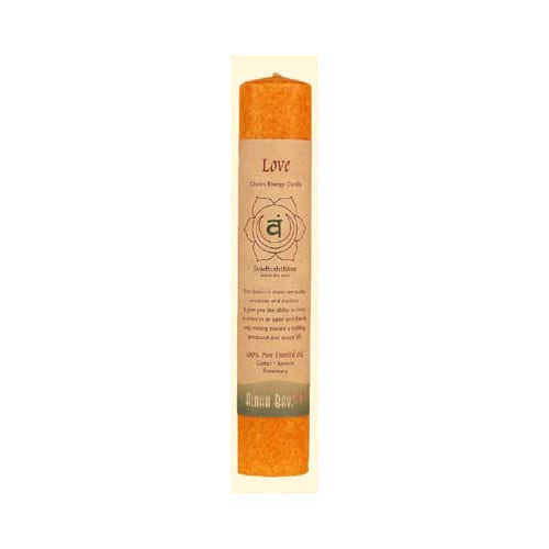 Aloha Bay Chakra Pillar Candle Love (1 Candle)