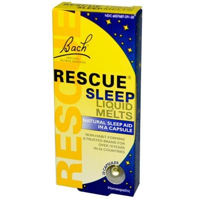 Bach Flower Remedies Rescue Sleep Liquid Melts - 28 Capsules