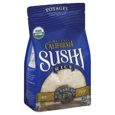 Lundberg Family Farms Organic Sushi White Rice - Case Of 6 - 2 Lb.