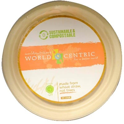 World Centric Fiber Plate - Case Of 12 - 20 Count