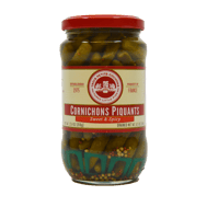 Les Trios Petits Gherkins Sweet And Spicy Baby, 12.4 Oz