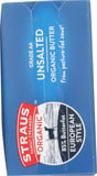Straus Organic Unsalted European Style Butter, 1 Lb