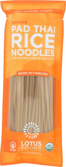 Lotus Foods: Pad Thai Rice Noodles Organic Brown Rice, 8 Oz