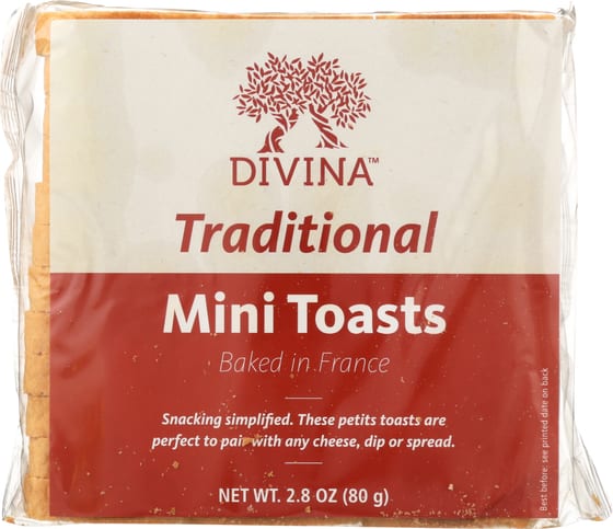 Divina Mini Toasts, 2.82 Oz