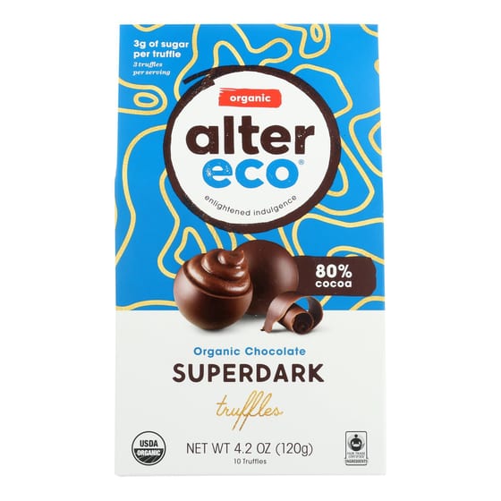 Alter Eco - Truffle Spr Dark Chocolate - Case Of 8 - 4.2 Oz