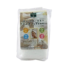 Earth Therapeutics Quick Dry Hair Turban Ultra-Absorbent (1 Cloth)