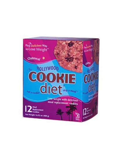Hollywood Diet Diet Meal Replacement Cookie Oatmeal (12 Cookies)