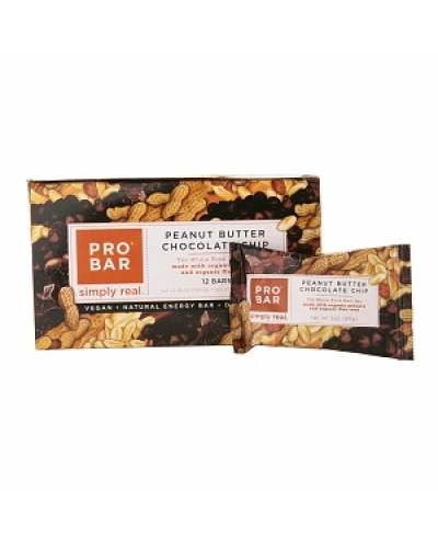 Probar Organic Peanut Butter Chocolate Chip Bar - Case Of 12 - 3 Oz
