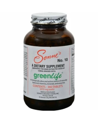Sonne's Greenlife No 10 (1x360 Tablets)