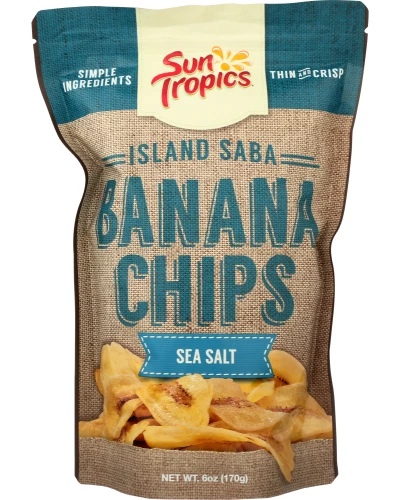 Sun Tropics Banana Chip Sea Salt, 6 Oz