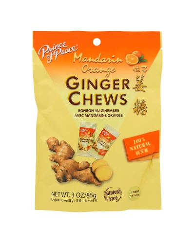 Prince Of Peace Candy Ginger Orange Chews, 3 Oz