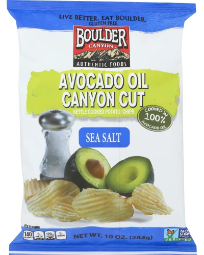 Boulder Canyon Avocado Oil Sea Salt Chip Kettle, 10 Oz