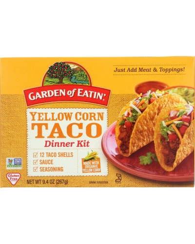 Garden Of Eatin Taco Dinner Kit Yellow Organic, 9.4 Oz