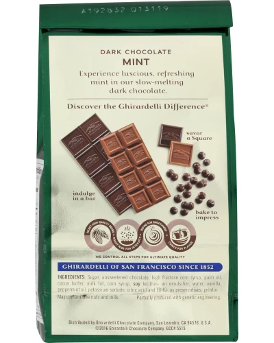 Ghirardelli Dark Chocolate Squares White Mint, 5.32 Oz - Image 3