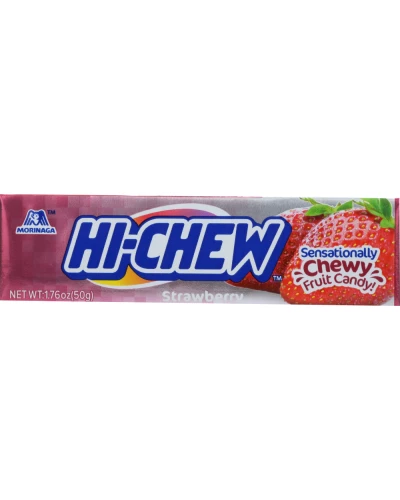 Morinaga Hichew Candy Fruit Strawberry, 1.76 Oz