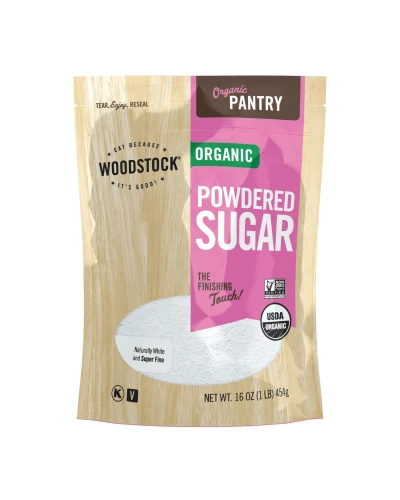 Woodstock Organic Powdered Sugar - Case Of 12 - 16 Oz