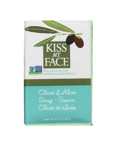 Kiss My Face Bar Soap Olive And Aloe - 8 Oz