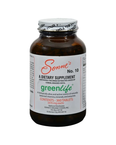 Sonne's Greenlife No 10 - 360 Tablets