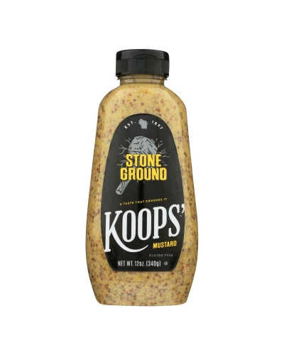 Koops' Mustard, Stone Ground Mustard - Case Of 12 - 12 Oz
