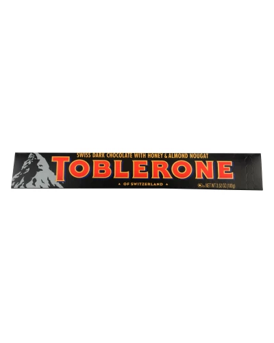 Toblerone Sweet Dark Chocolate With Honey & Almond Hougat - Case Of 20 - 3.52 Oz
