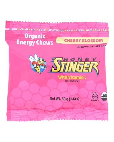 Honey Stinger Energy Chew - Organic - Cherry Blossom - 1.8 Oz - Case Of 12