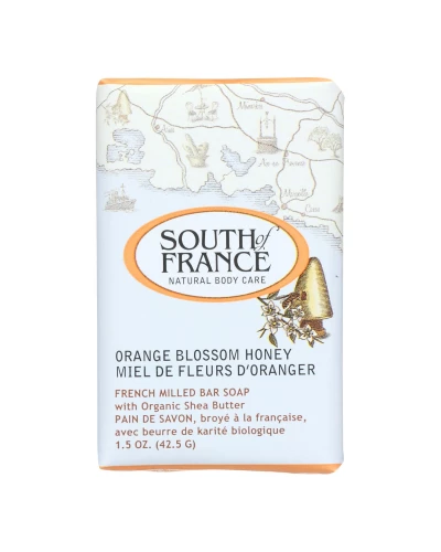 South Of France Bar Soap - Orange Blossom Honey - Travel - 1.5 Oz - Case Of 12