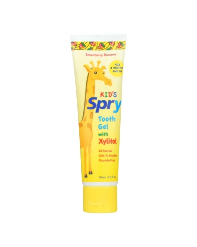 Spry Tooth Gel - Strawberry And Banana - 2 Fl Oz.