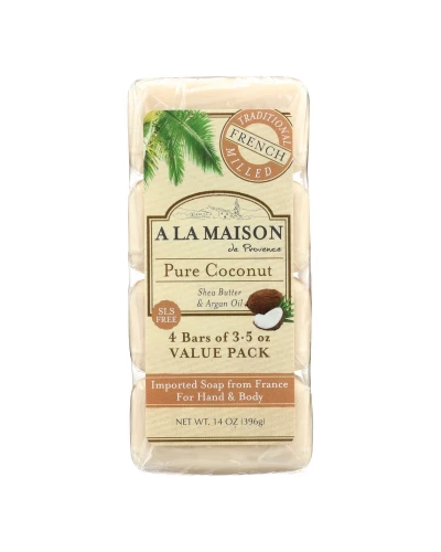 A La Maison - Bar Soap - Pure Coconut - 4/3.5 Oz