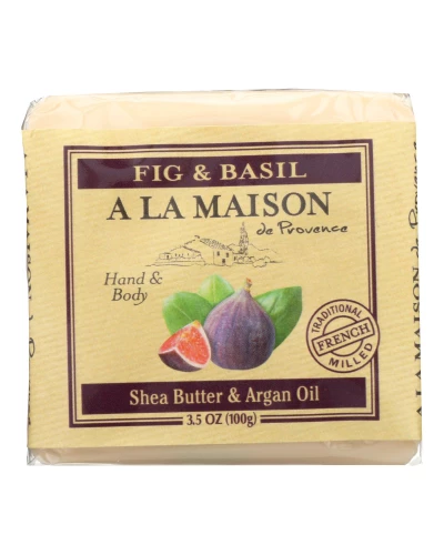 A La Maison - Bar Soap - Fig And Basil - Case Of 6 - 3.5 Oz