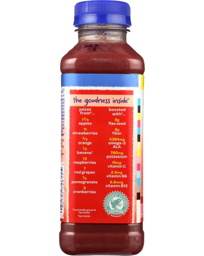Naked Juice: Boosted Smoothie Red Machine, 15.20 Oz - Image 2