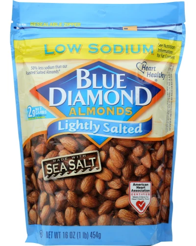 Blue Diamond: Almonds Lightly Salted, 16 Oz