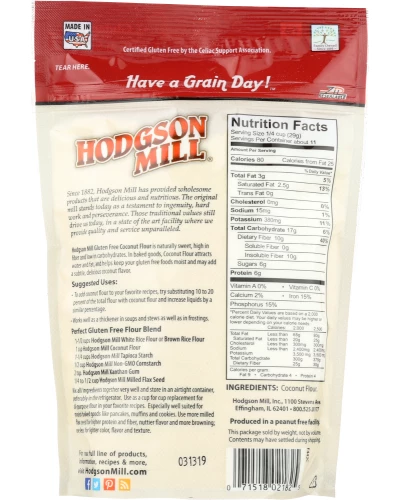 Hodgson Mill: Gluten Free Coconut Flour, 11 Oz - Image 2