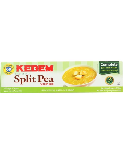 Kedem: Soup Mix Split Pea Cello, 6 Oz