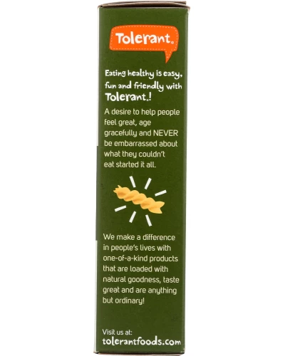 Tolerant: Pasta Rotini Green Lentil Organic, 8 Oz - Image 2