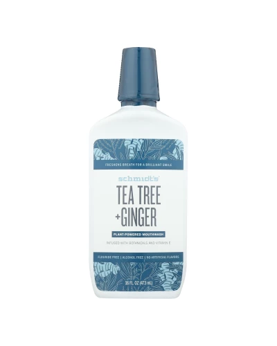 Schmidt's - Mouthwash Tea Tree Ginger - 1 Each - 16 Fz