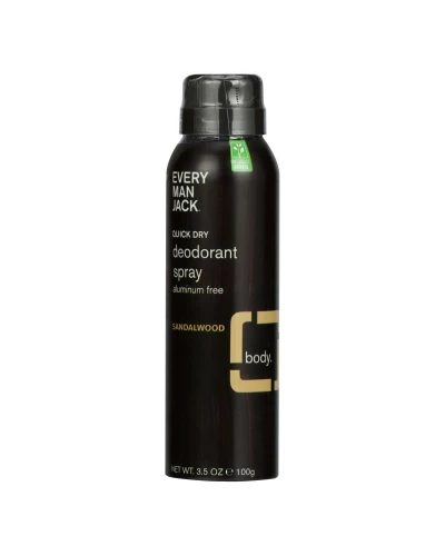 Every Man Jack - Deodorant Qk Dry Sandlwd Spray - 1 Each - 3.5 Oz