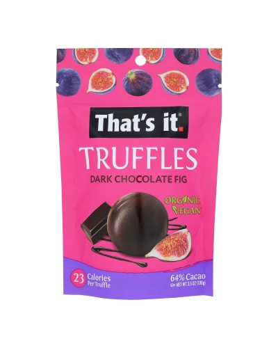 That's It - Truffl Dark Chocolate Fig - Case Of 6-3.5 Oz