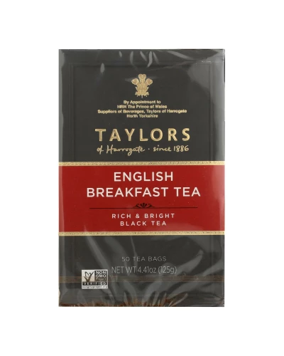 Taylors Of Harrogate English Breakfast Tea Bags - Case Of 6 - 50 Bag