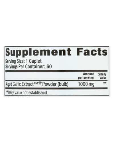 Kyolic - Aged Garlic Extract One Per Day Cardiovascular - 1000 Mg - 60 Caplets - Image 3
