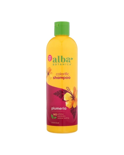 Alba Botanica - Hawaiian Natural Shampoo Colorific Plumeria - 12 Fl Oz