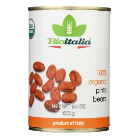 Bioitalia Beans - Pinto Beans - Case Of 12 - 14 Oz.