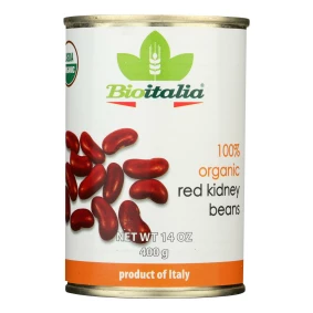 Bioitalia Beans - Red Kidney - Case Of 12 - 14 Oz.