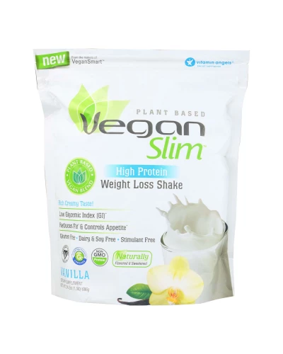 Veganslim Vanilla High Protein Weight Loss Shake Dietary Supplement  - 1 Each - 24.2 Oz