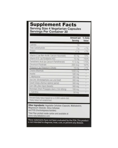 Natural Balance Super Fat Burners - 120 Vegetarian Capsules - Image 2