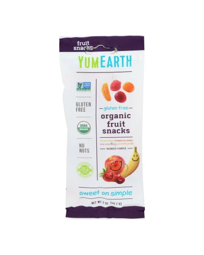 Yumearth Organics - Organic Fruit Snack - 4 Flavors - Case Of 12 - 2 Oz.