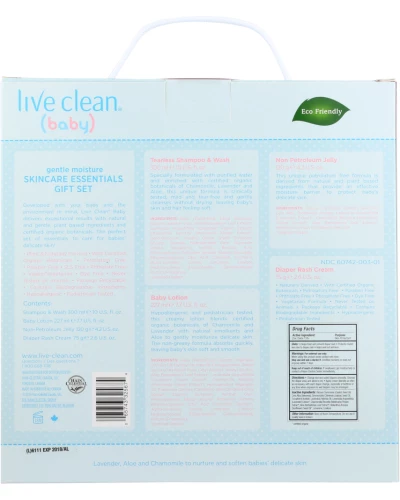 Live Clean: Baby Gift Set Full Size, 4 Pc - Image 2