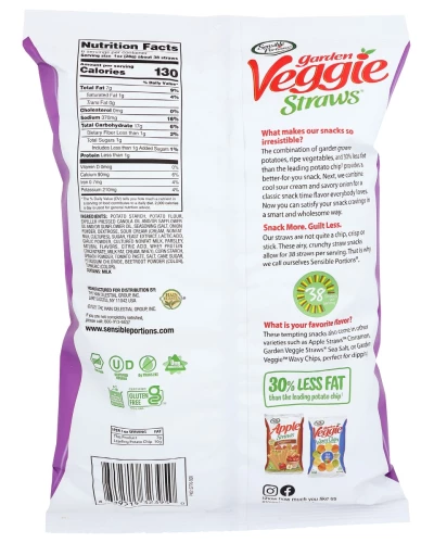 Sensible Portions: Straw Veg Sour Crm Onion, 6 Oz - Image 2