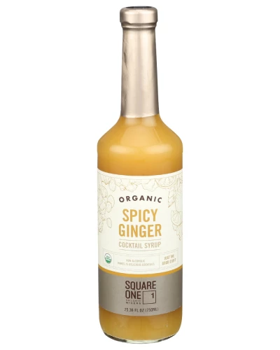 Square One Organic Spirits: Spicy Ginger Syrup, 750 Ml