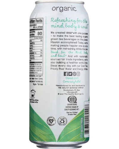Steaz: Tea Iced Lemon Ginger, 16 Oz - Image 3
