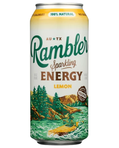 Rambler: Drink Enrgy Sprkl Lemon, 16 Fo